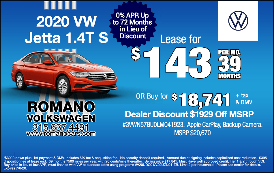 New 2020 VW Jetta S New 2020 VW Jetta S