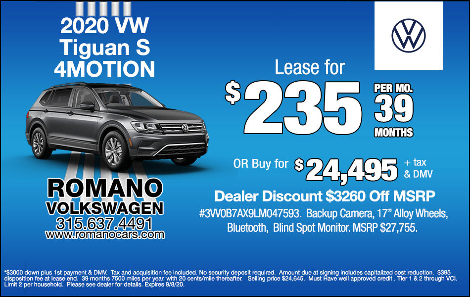 New 2020 VW Tiguan S 4MOTION New 2020 VW Tiguan S 4MOTION