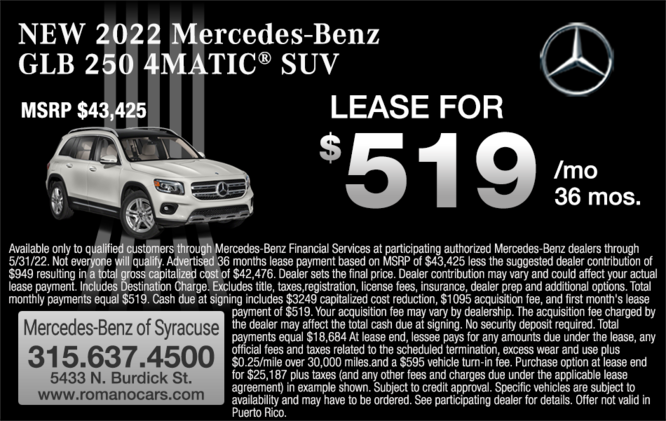 New 2022 Mercedes-Benz GLB 250 Leases New 2022 Mercedes-Benz GLB 250 Leases