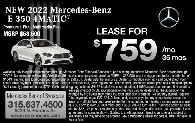 New 2022 Mercedes-Benz E 350 New 2022 Mercedes-Benz E 350
