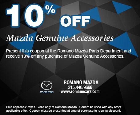 10% Mazda Genuine Accessories