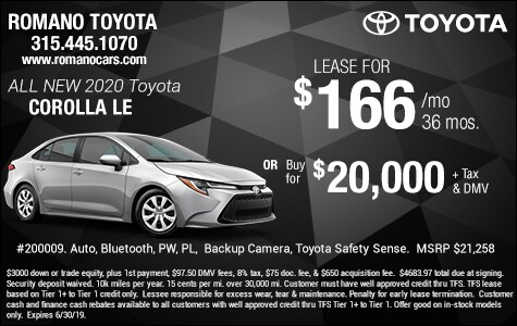 New 2020 Toyota Corolla LE Specials New 2020 Toyota Corolla LE Specials