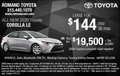 New 2020 Toyota Corolla LE Leases New 2020 Toyota Corolla LE Leases