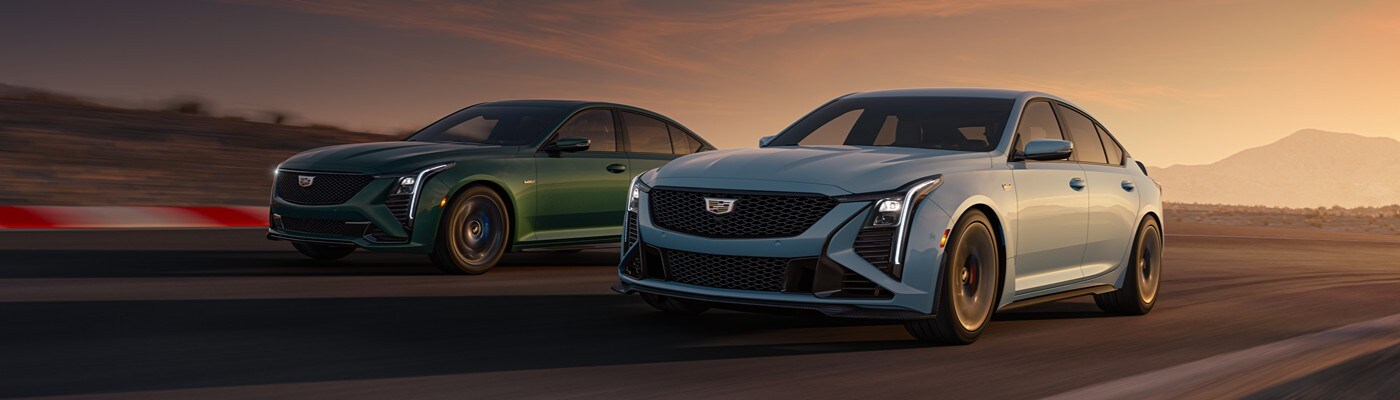 Cadillac CT5-V Cadillac CT5-V sedans racing on a track