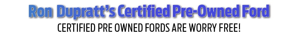 Ron DuPratt Ford Certified Pre-Owned