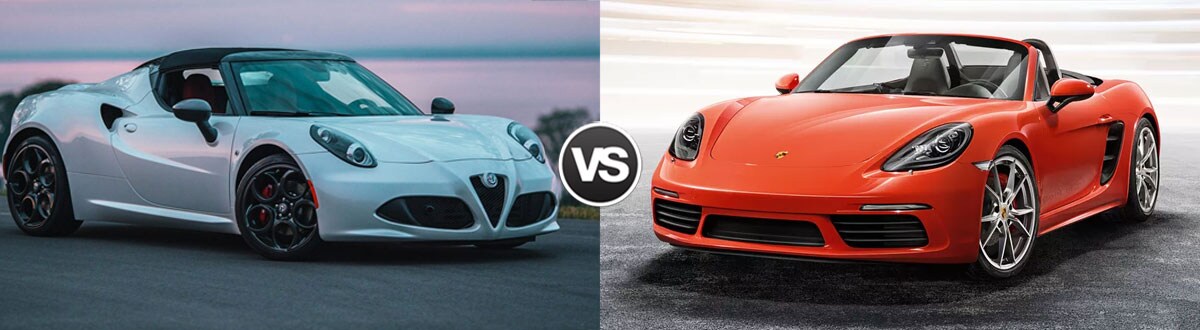 2019 Alfa Romeo 4C Spider vs 2019 Porsche 718 Boxster
