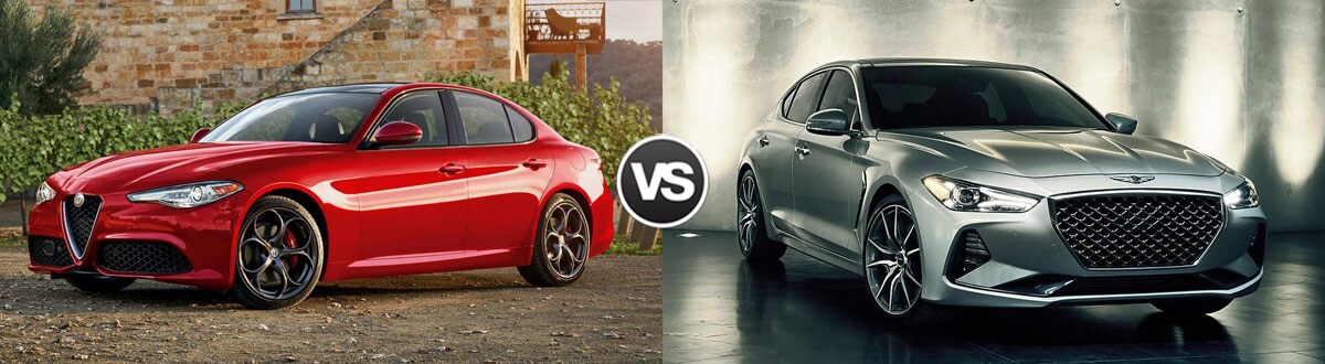 2019 Alfa Romeo Giulia vs 2019 Genesis G70
