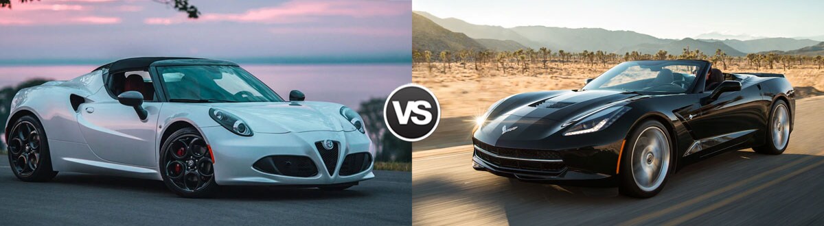 2019 Alfa Romeo 4C Spider vs 2019 Chevrolet Corvette
