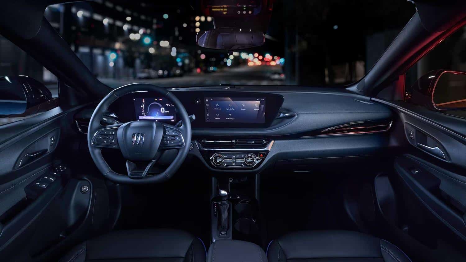 2026 Buick Envista interior with dual digital displays.