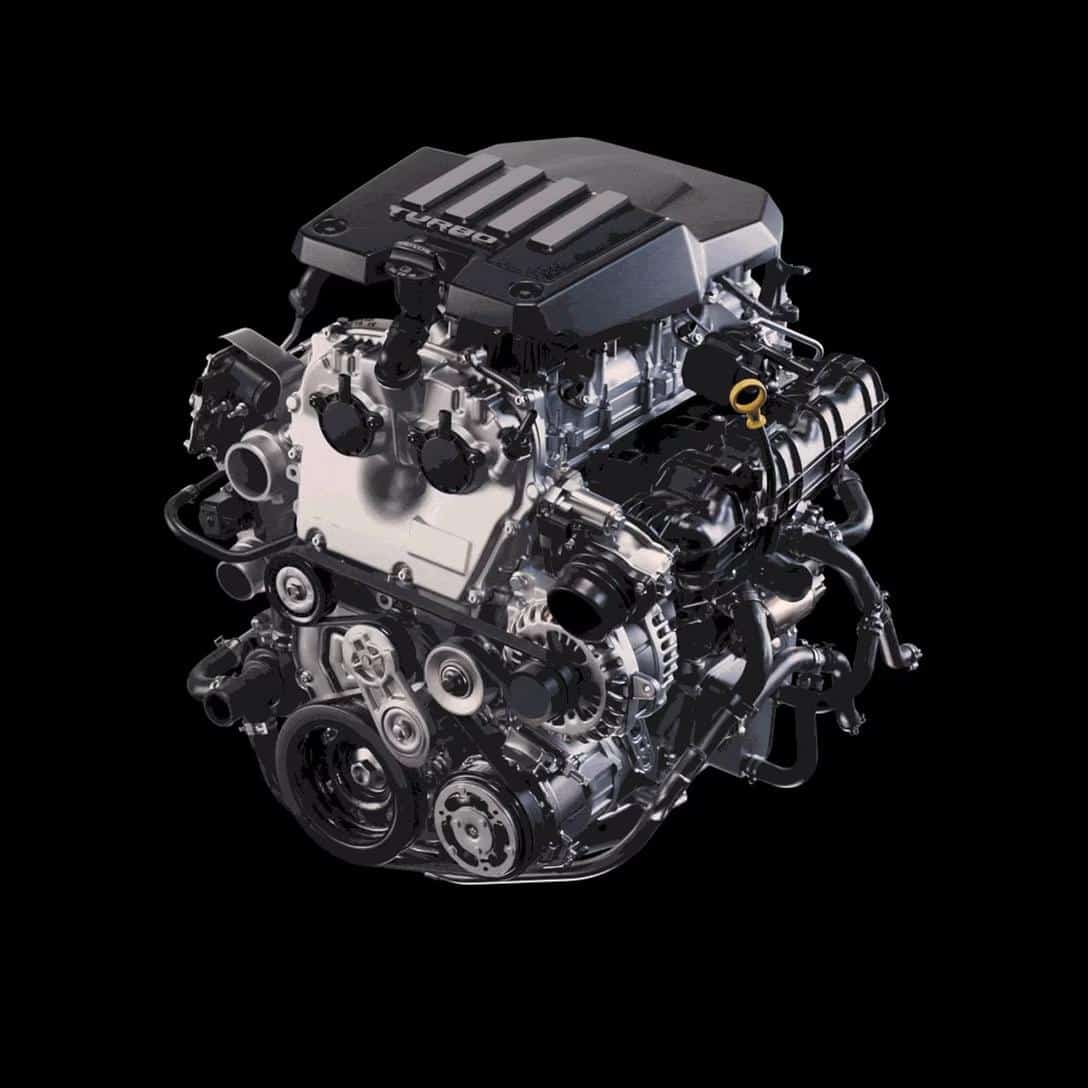 2025 GMC Canyon in action, highlighting its powerful engine.