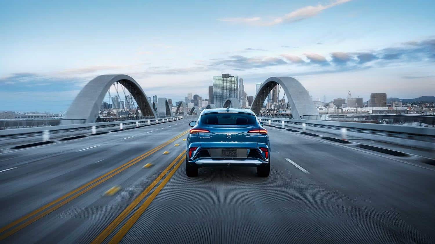 The 2026 Buick Envista in motion, highlighting its performance.