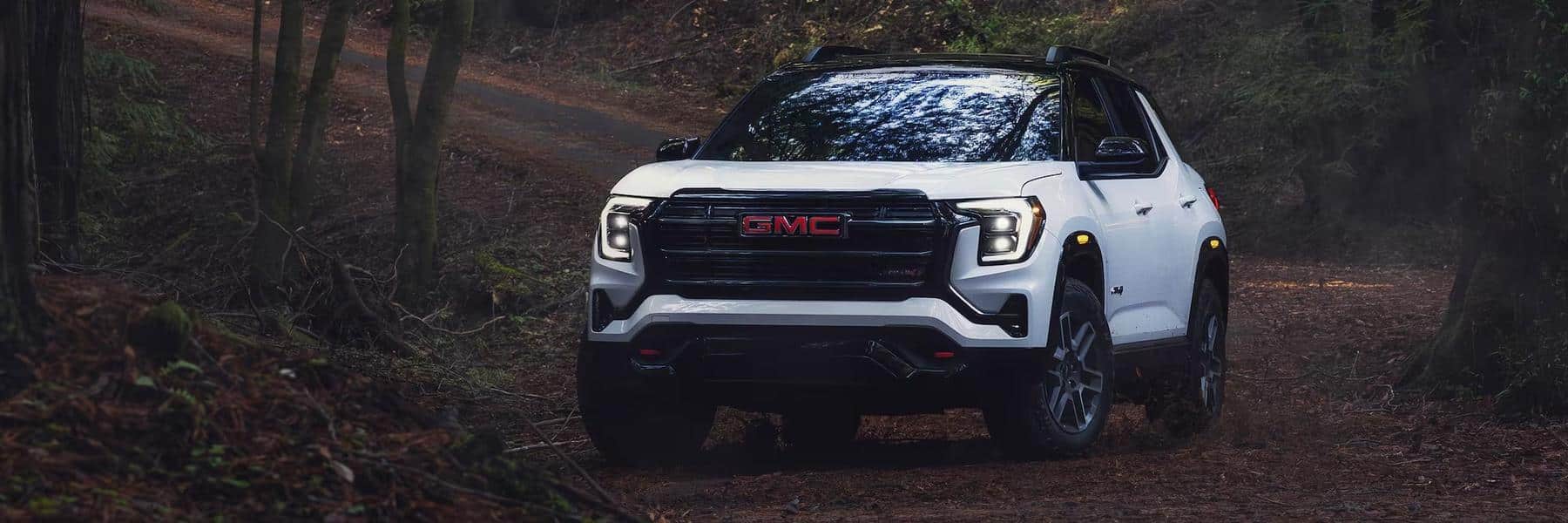 2026 GMC Terrain front view, showcasing its bold design.