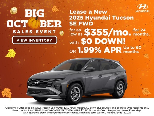 2025 Hyundai Tucson SE FWD lease special