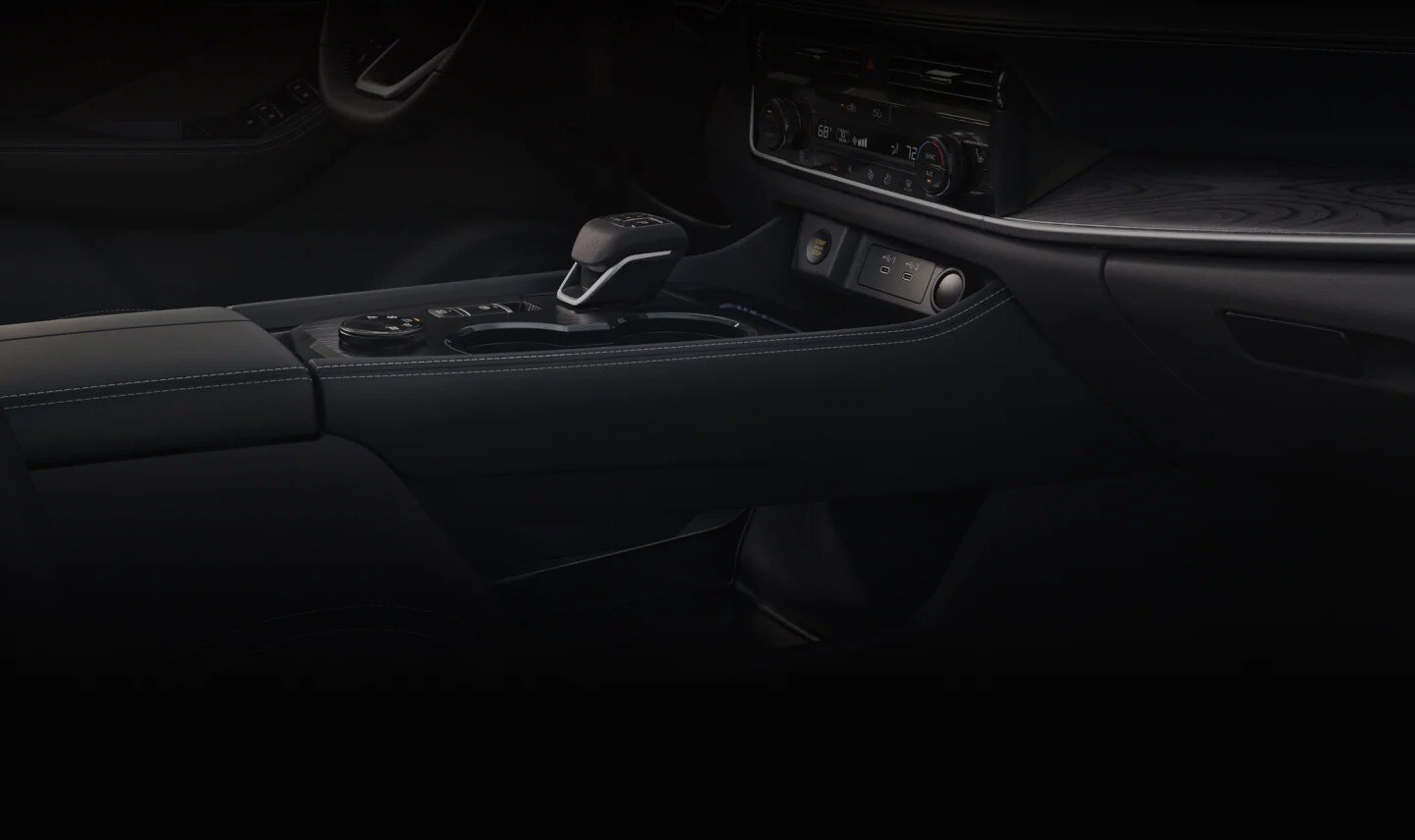 2026 Nissan Rogue SV AWD interior with touchscreen.