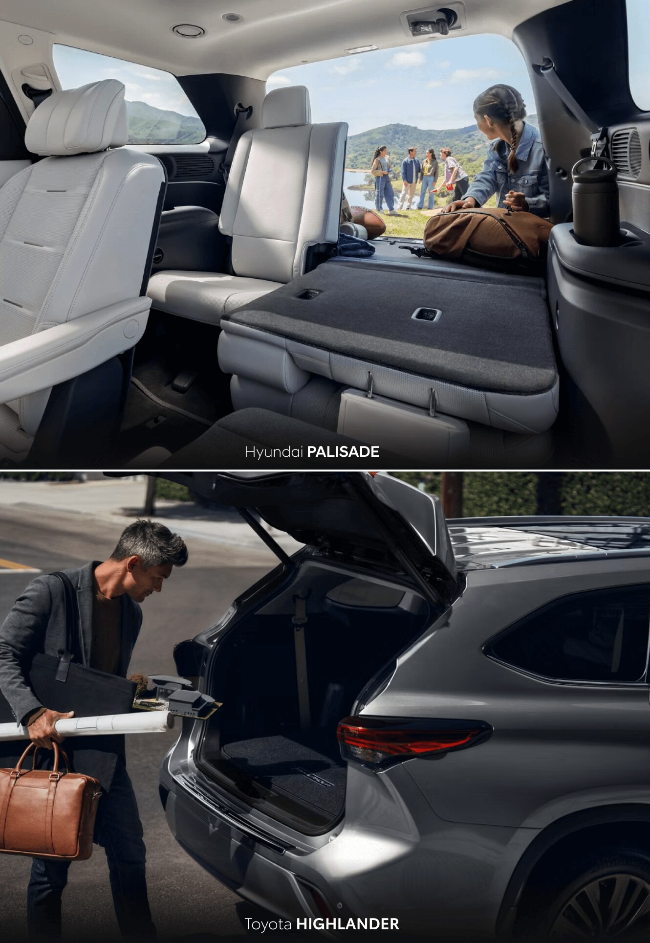 Hyundai Palisade vs. Toyota Highlander Dimensions