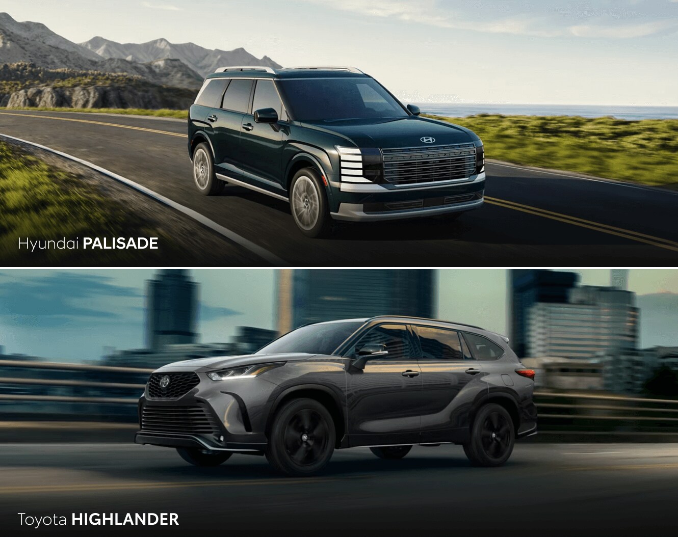 Hyundai Palisade vs. Toyota Highlander Specs