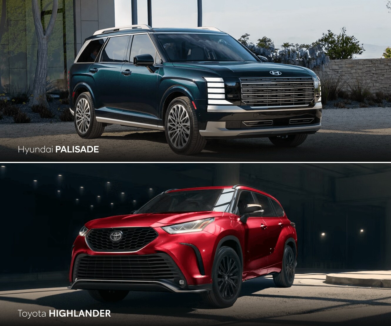 2026 Hyundai Palisade vs. Toyota Highlander Overview
