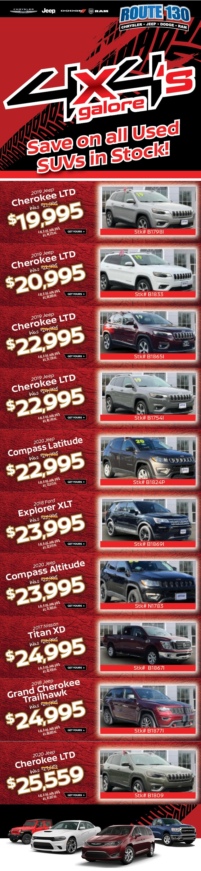 Used Vehicle Promotions Route 130 Chrysler Dodge Jeep Ram