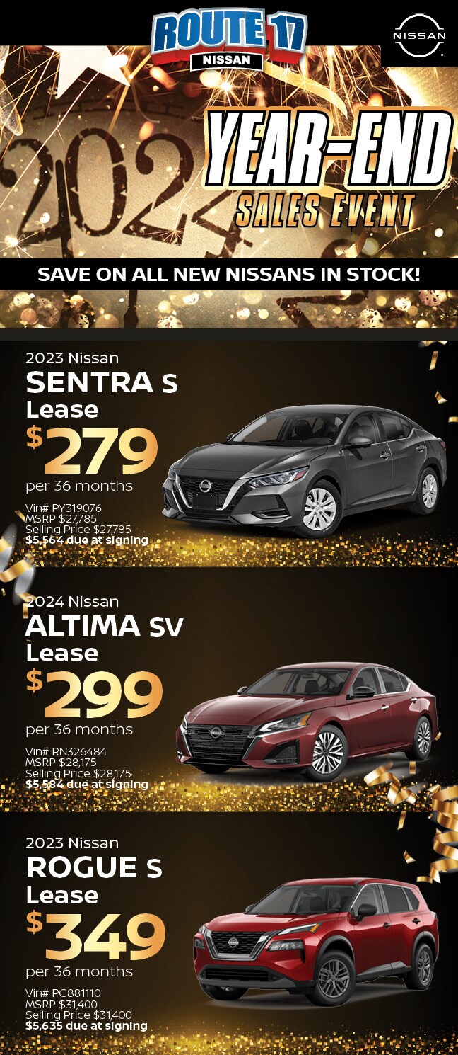 New Vehicle Specials Route 17 Nissan, Hasbrouck Heights, NJ
