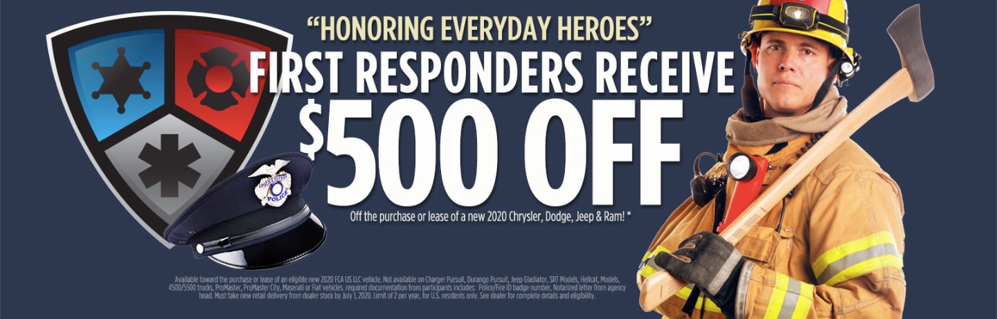 Jeep First Responders Special Rebate NJ