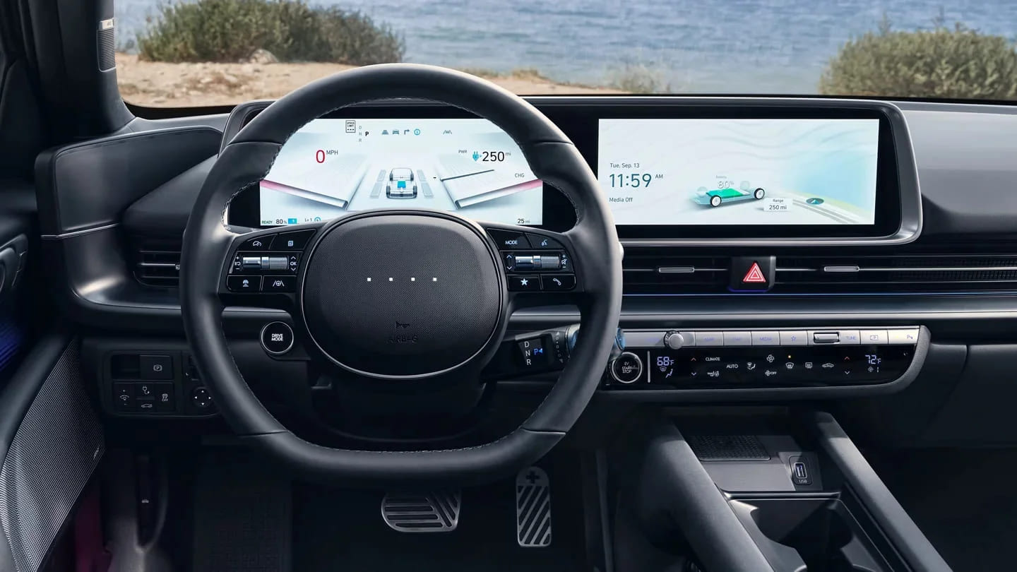 Hyundai IONIQ 6 Interior Discover the Hyundai IONIQ 6 Range at Route 1 Hyundai. The new Hyundai IONIQ 6 is now available at Route 1 Hyundai.