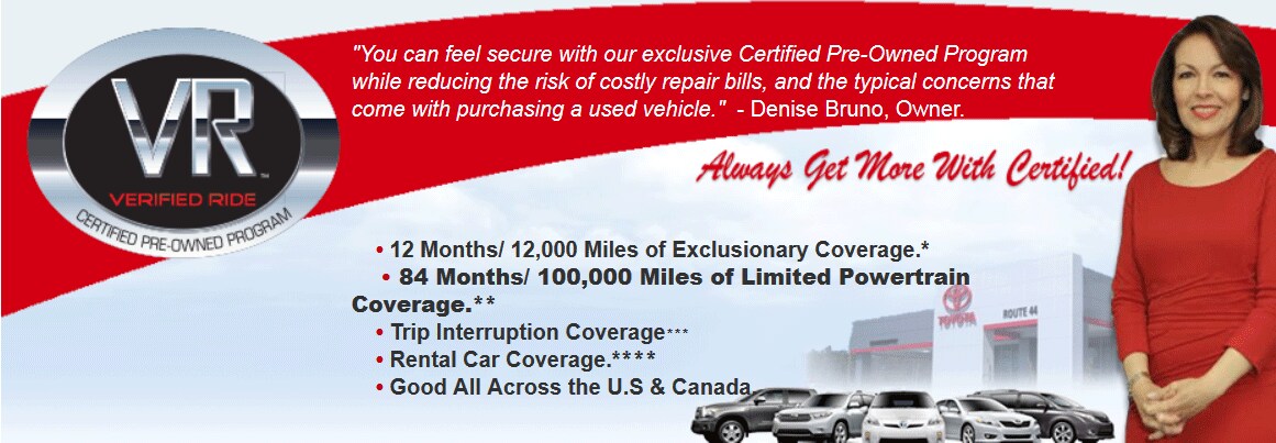 Verified Ride Certified Pre Owned Program