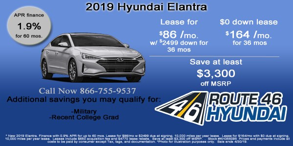 2019 Hyundai Elantra Internet Specials