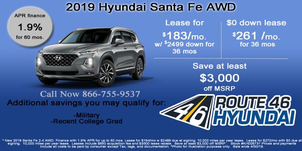 2019 Hyundai Santa Fe Internet Specials