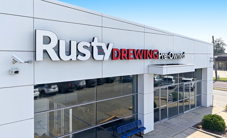 Rusty Drewing Pre-Owned storefront on I-70 Drive SW in Columbia