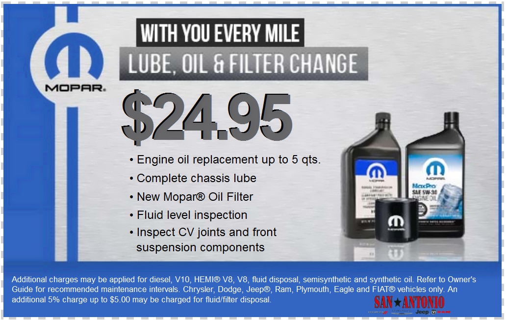 Chrysler jeep oil change coupons #2