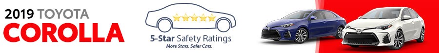 2019 Toyota Corolla 5-Star Safety Ratings
