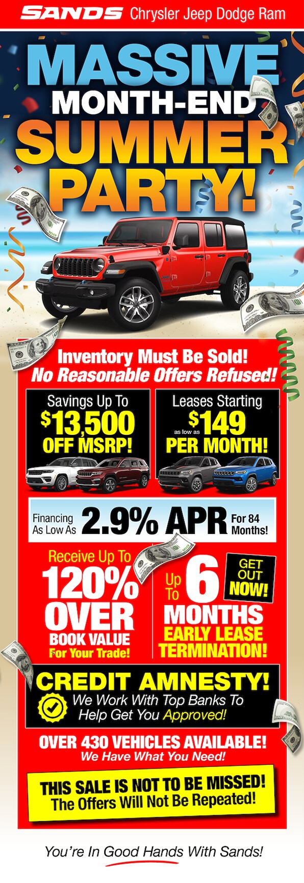 Sands Special Offer