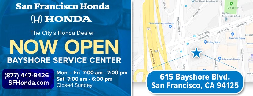 SF Honda Bayshore Service Center