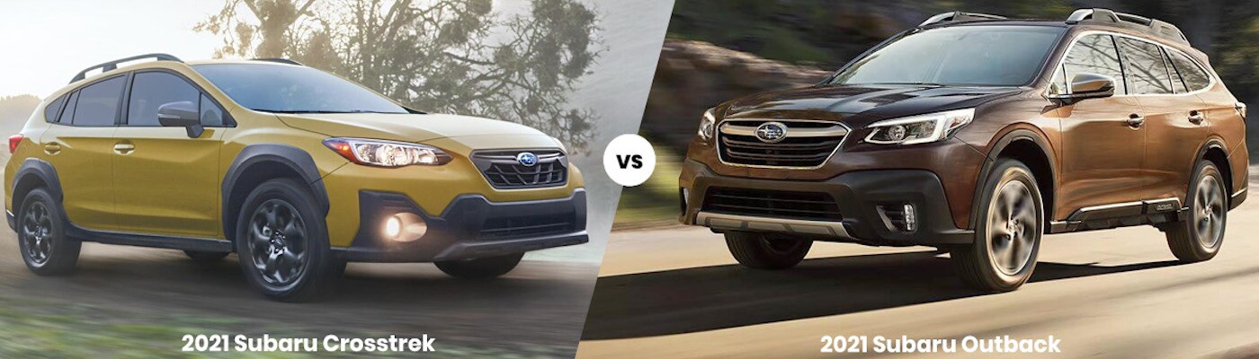 2021 Subaru Crosstrek vs 2021 Subaru Outback
