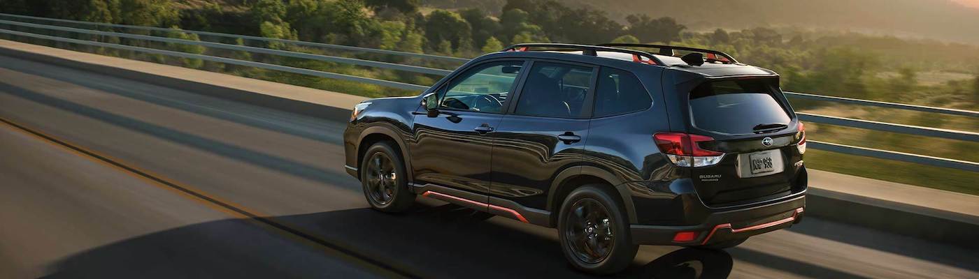 2021 Subaru Forester driving on the highway