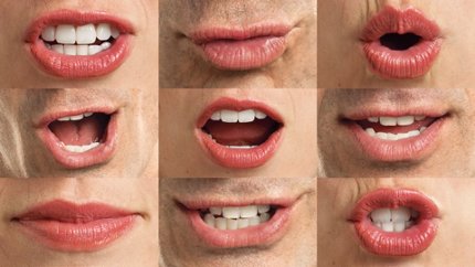 Natural Voice Recognition Mouths forming words