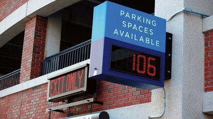 Parking Information Parking Information sign on building