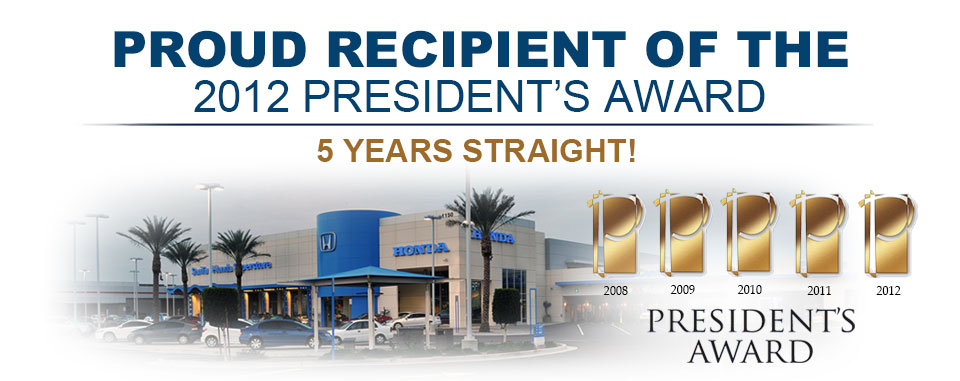 PresidentsAward2012santanhonda