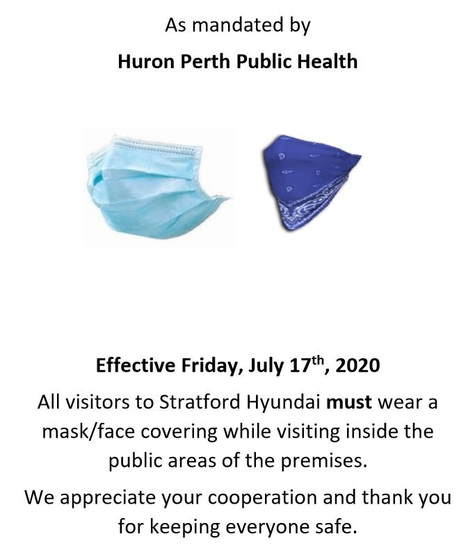 COVID Mask Requirement - Huron Perth County