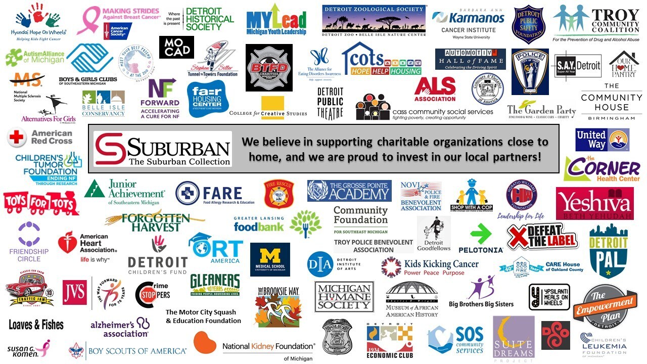 Suburban Collection Supported Organizations and Charities