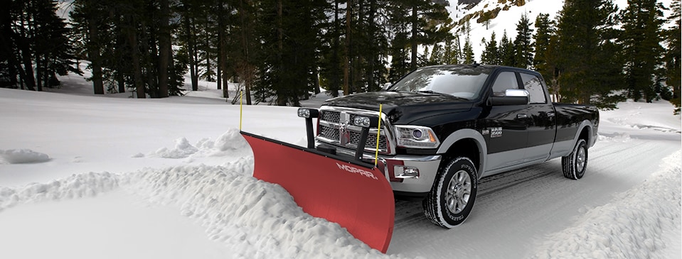 Ram 3500 truck with plow 2015 Ram 3500 truck plowing snow