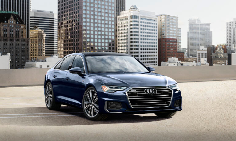 2023 Audi A6 Exterior on city parking garage roof