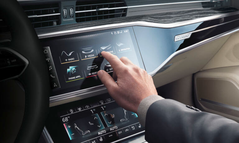 2021 Audi A6 interior infotainment screen