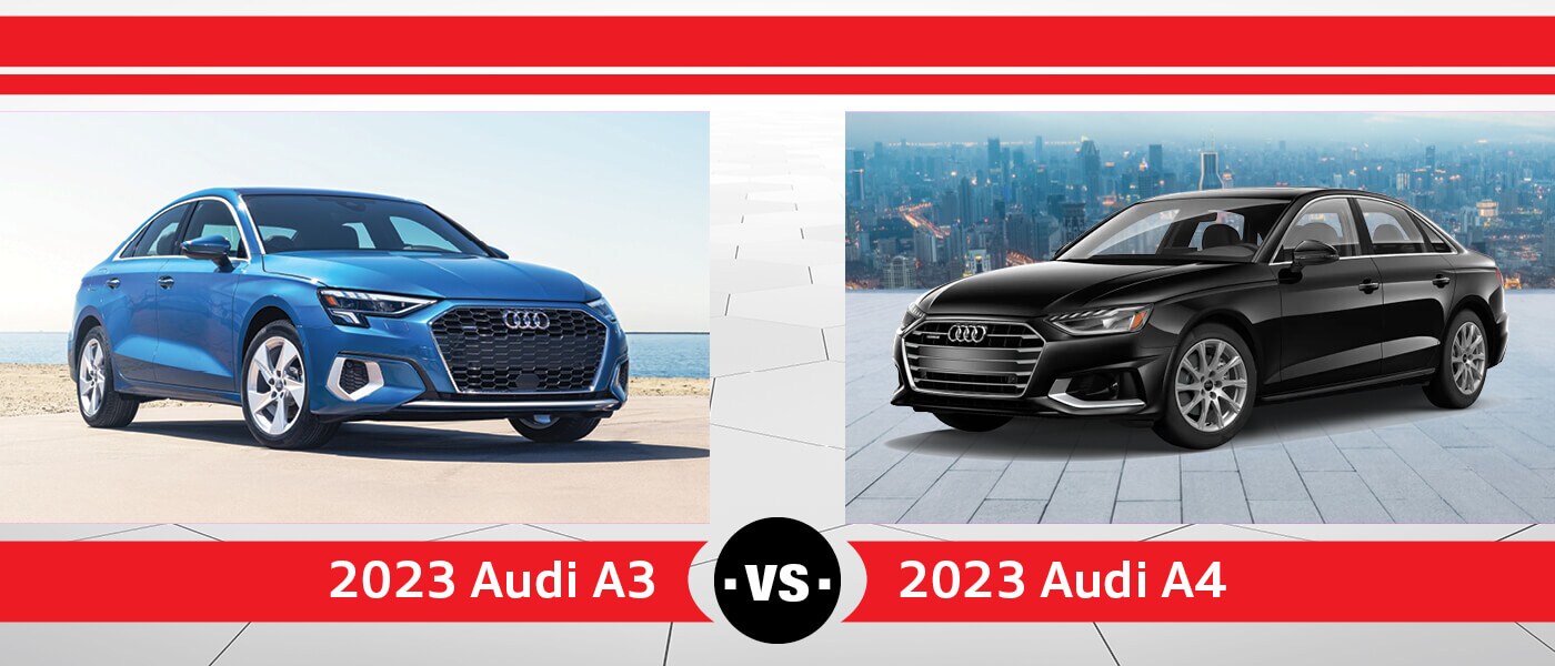 2023 Audi A3 vs. 2023 Audi A4