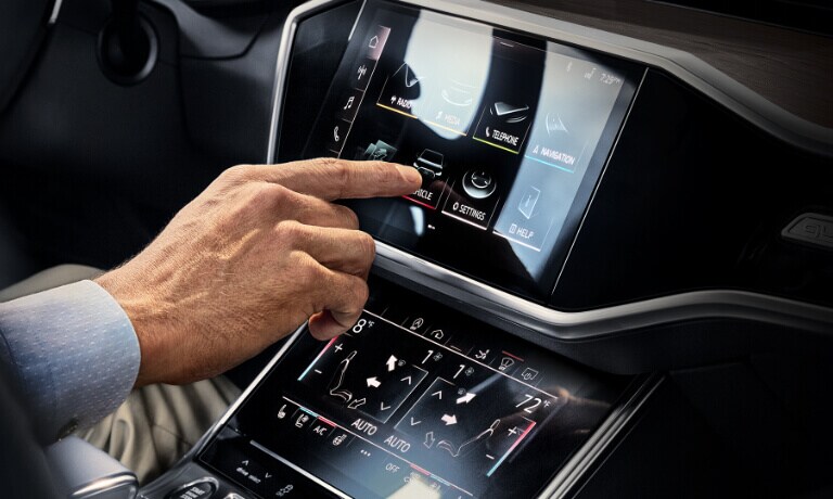 2021 Audi A7 interior infotainment system