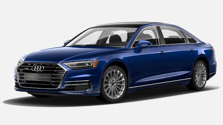 2021 Audi A8 L - Navarra Blue