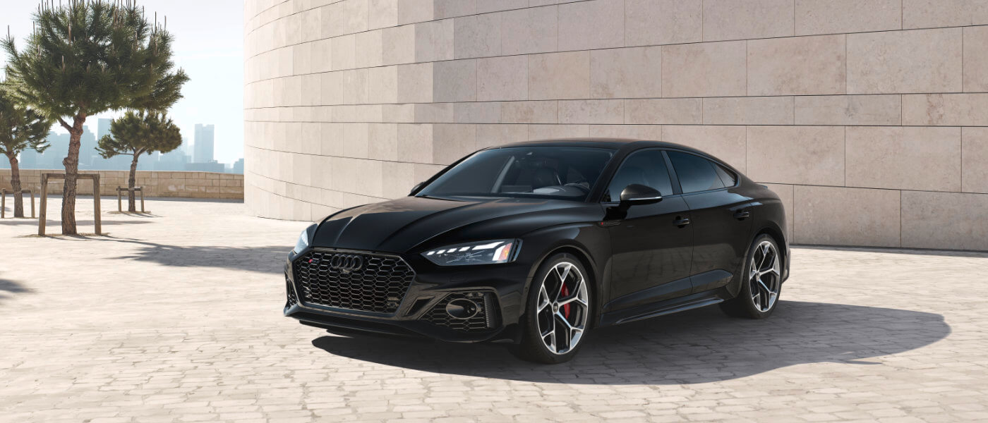 2024 Audi RS 5 exterior parked in courtyard