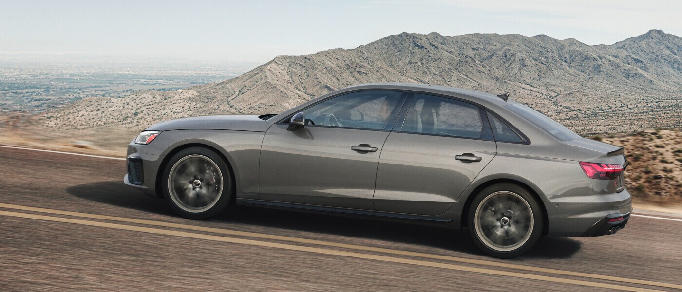 2024 Audi S4 Sedan exterior desert highway