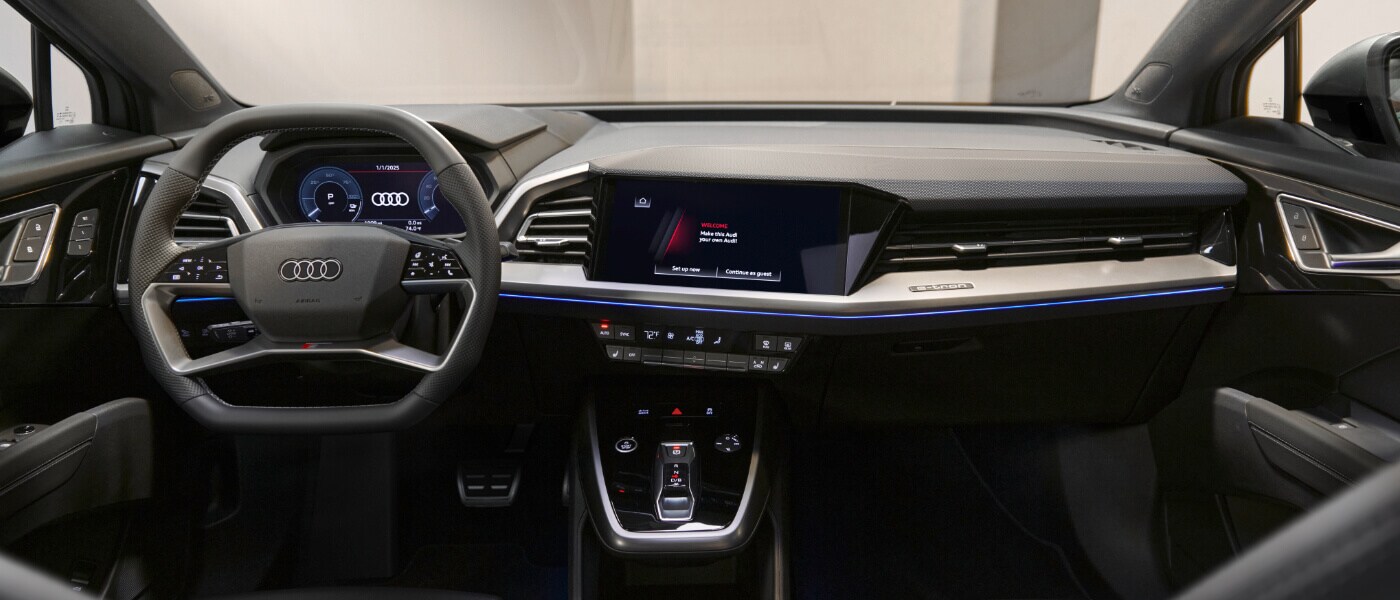 2025 Audi Q4 Sportback e-tron Interior Front Seats And Dash