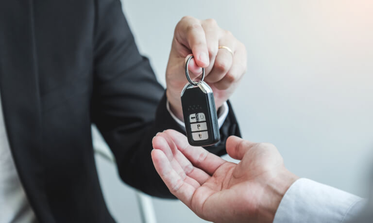 handing over keys